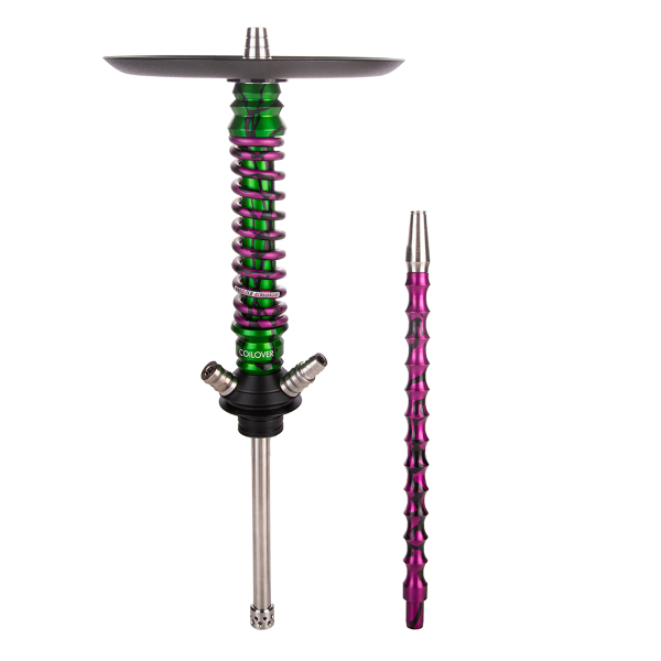 Кальян Mamay Customs Coilover Mini   Зелёный Сплеш Пурпурный Сплеш в Петрозаводске
