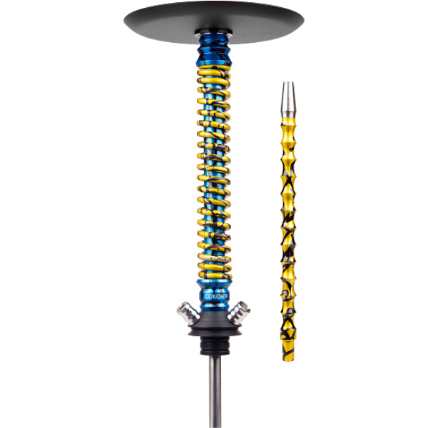 Кальян Mamay Customs Coilover Big Anod Special Blue Splash Gold в Петрозаводске