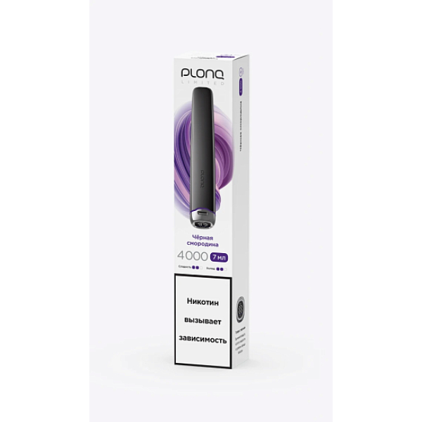 Электронка Plonq Plus Pro Black Чёрная Смородина 4000 затяжек в Петрозаводске