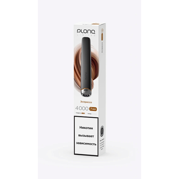Электронка Plonq Plus Pro Black Эспрессо 4000 затяжек в Петрозаводске