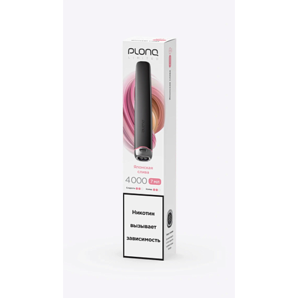 Электронка Plonq Plus Pro Black Японская Слива 4000 затяжек в Петрозаводске
