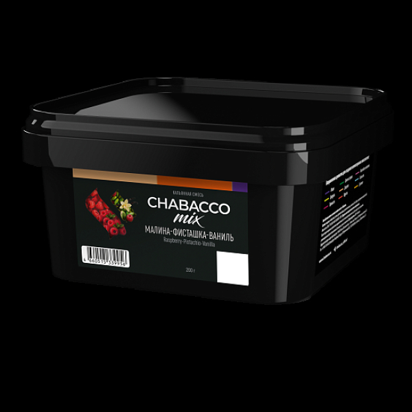Бестабачная смесь Chabacco Mix Raspberry Pistachio Vanilla Малина Фисташка Ваниль Medium 200 грамм в Петрозаводске